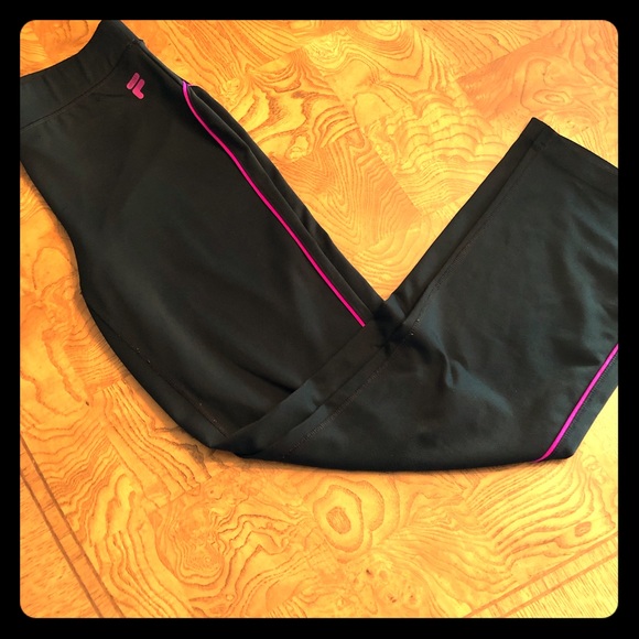 Fila Pants - Fila Women’s black workout pants. Size Medium